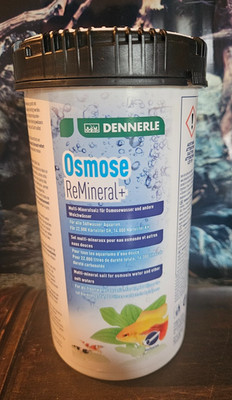 Dennerle Osmose Salz ReMineral+ 1100g Mineralien f. Osmosewasser Aquarium Fische