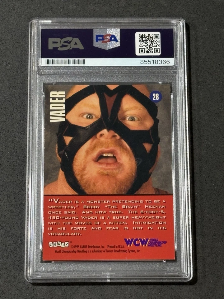 VADER 1995 CARDZ WCW MAIN EVENT SIGNED AUTOGRAPHED CARD PSA/DNA CERTIFIED - Image 2 of 2