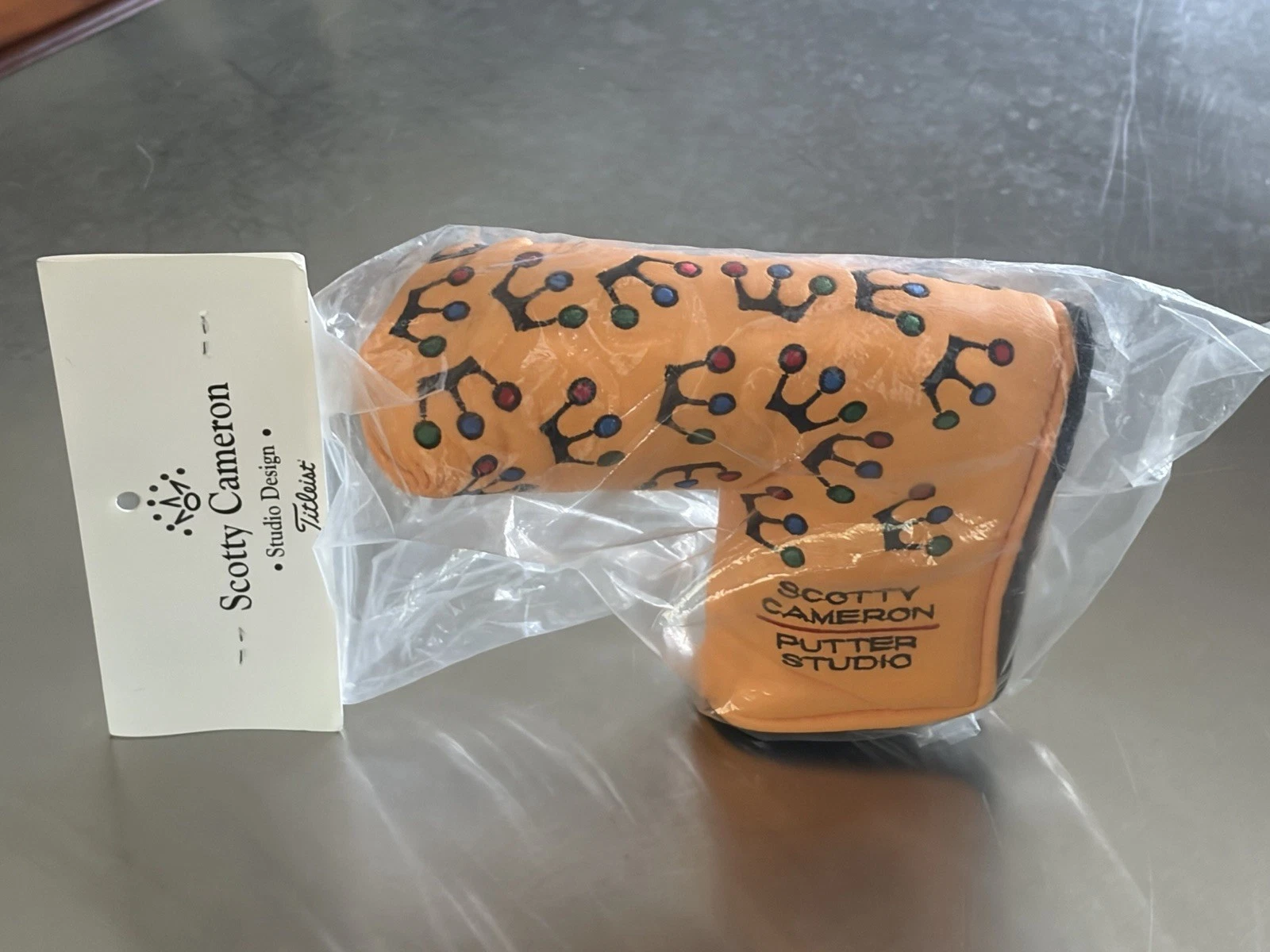 Scotty Cameron Headcover 2002 Yellow Mini Crowns Rare New In Bag