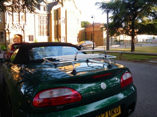 Mgf Rear Racks Boot / luggage rack carrier Rover MGF MG TF stainless MG-F with fitting ...