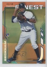 2014 Topps Finest Gold Refractor 31/50 Tim Beckham #7 2x6