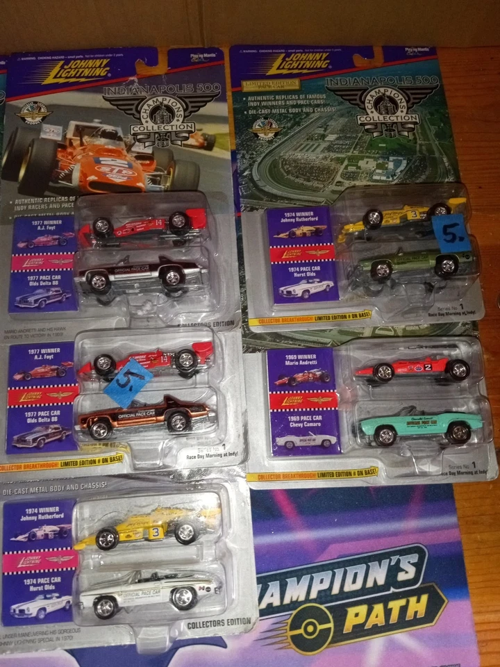 Johnny Lightning Indianapolis 500 Winners And Pace Duel Pack Lot - Image 3 of 3