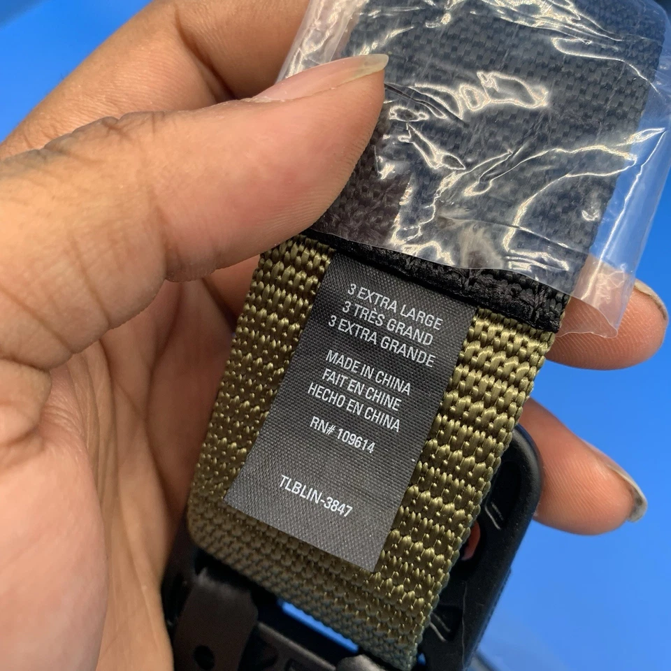 Ремень тактический мужской 5,11 размер 3XL двойная обязанность TDU двусторонний зеленый нейлон - Изображение 4 из 4