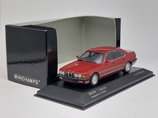 Minichamps 1/43 BMW 7 series E32 1986 red (RARE diecast model)