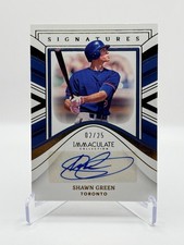 2023 Panini Immaculate Shawn Green Signatures 02/25
