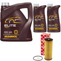 MotoröL Set Mannol 5W40 API SN / CH-4 7 Liter + ÖLfilter FüR VW Passat Variant