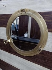 12"Vintage Style Antique Porthole Wall Hanging Nautical Porthole Mirror Window