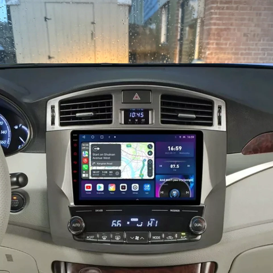 Para Toyota Avalon 2011-2012 Android 13 Apple CarPlay Coche Radio Estéreo GPS Navegación Foto 3 de 4
