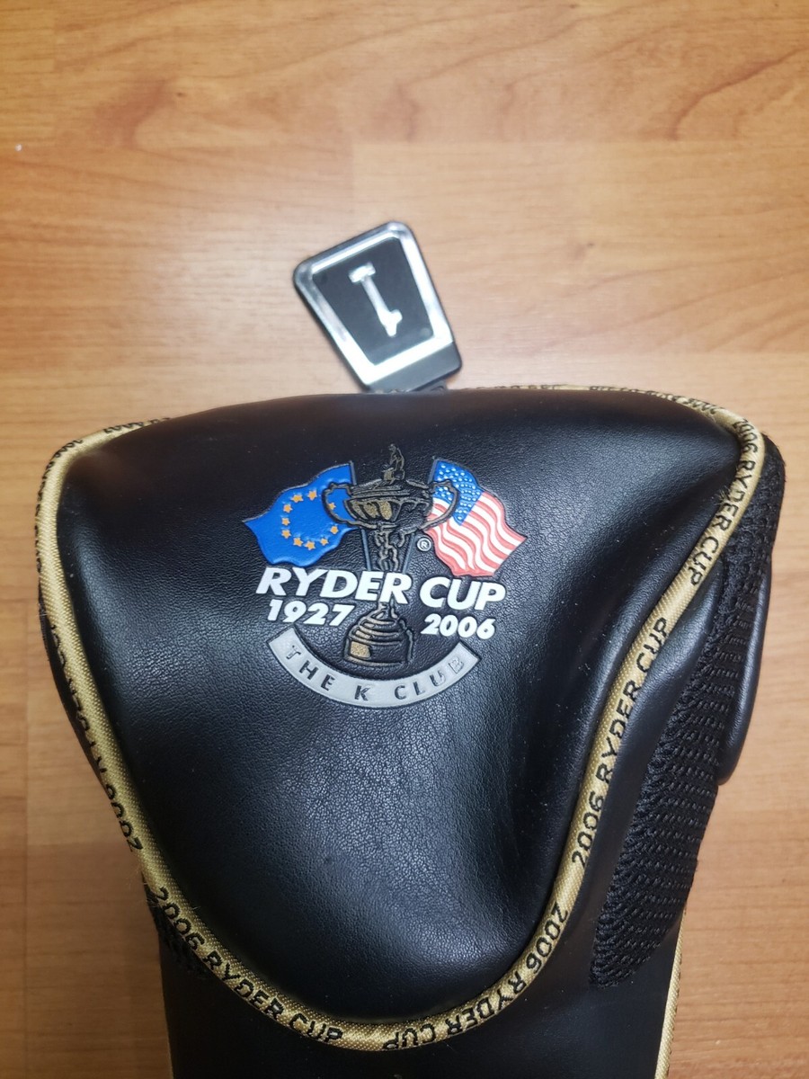 🚨🔥Vintage Golf Ryder Cup USA Black Leather Driver Head