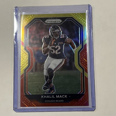 2020 Panini Prizm Red & Yellow Asia Tmall #191 Khalil Mack 49/49 Bears