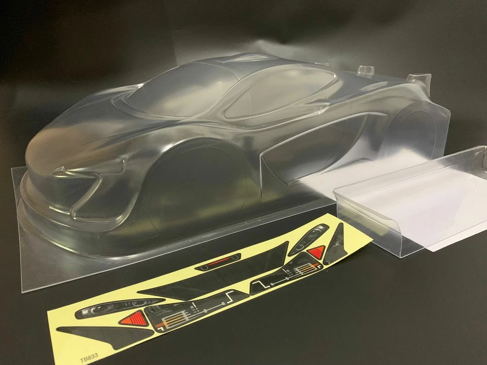 1/8 Scale GT3 rc on road car Clear Body TB833 325mm Xray/HB/Serpent GT PC shel - Image 2 of 3