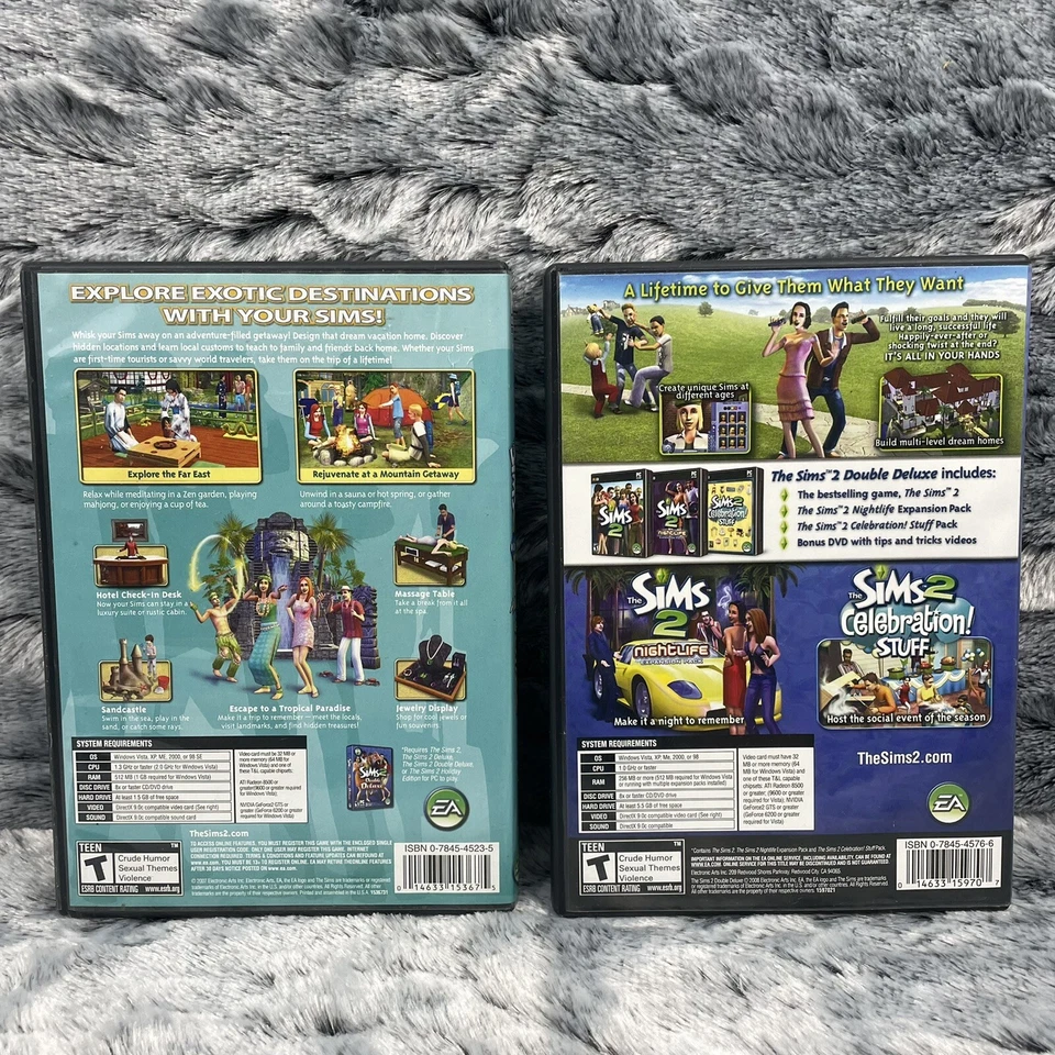 Sims 2: Bon Voyage, Sims 2: Double Deluxe, The Sims:Medieval PC Games Bundle Lot - Image 4 of 4