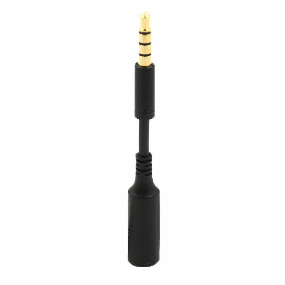 3.5mm 4 Pole Jack Male to Female Headset Audio Extension Cable Connector - Image 2 of 4