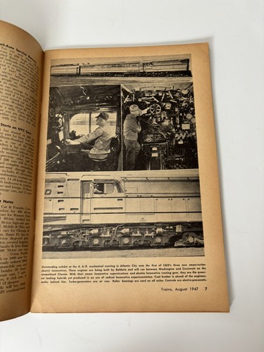TRAINS Magazine Aug. 1947 Vol. 7 No. 10 Vintage Railroads Ride on the Reading - Picture 4 of 7