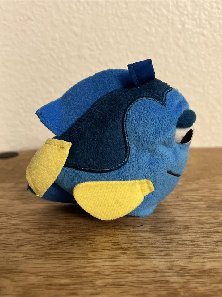 Finding Nemo Disney Pixar Dory Blue Stuffed Plush Finger Puppet 4x4 Toy Fish - Image 4 of 4