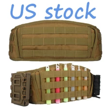Duty Utility Adjustable Tactical Padded Patrol Molle Battle Outer Belt Pouch