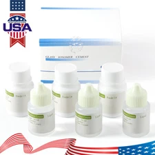 USA Permanent Glass Ionomer dental Cement Lining Luting Glue For Crowns& Bridges