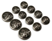 Lion Blazer Buttons Set - Heavy Duty Metal