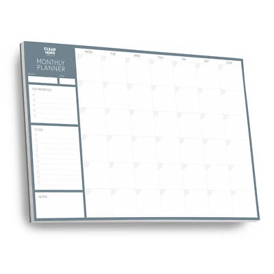 CLEAR MIND CONCEPTS Monthly Planner Desk Pad A3 | 24 Undated Tear-Off Sheets | 160gsm Paper Organise