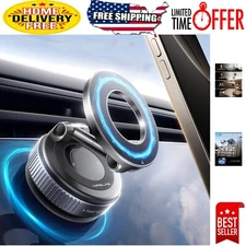 Ultra-Stable Foldable Car Phone Holder: Magsafe Compatible, Easy Installation