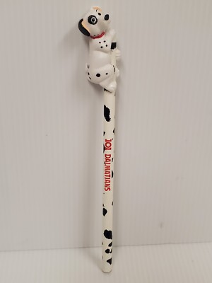 Vintage Disney 101 Dalmations Pencil w/ Topper ''PATCH'' Dog RARE HTF Nice