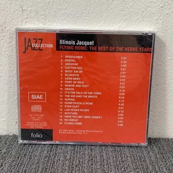 Jazz Collection Illinois Jacquet Flying Home: The Best of the verve Years CD New - Image 3 of 4
