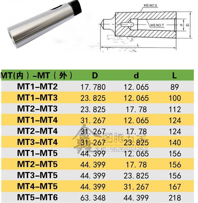 Morsekegel-Reduzierhülse MT2 Auf MT3 – Für Dreh- Und Fräsmaschinen, Gehärtet, Geschliffen, Mit Klappe