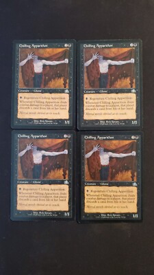 MTG Magic **CHILLING APPARITION (x4)** Prophecy, Playset, English, Light Play