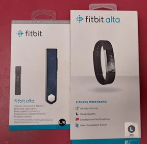 La société Fitbit Alta HR Suivi des activités - Bande de rechange W noire