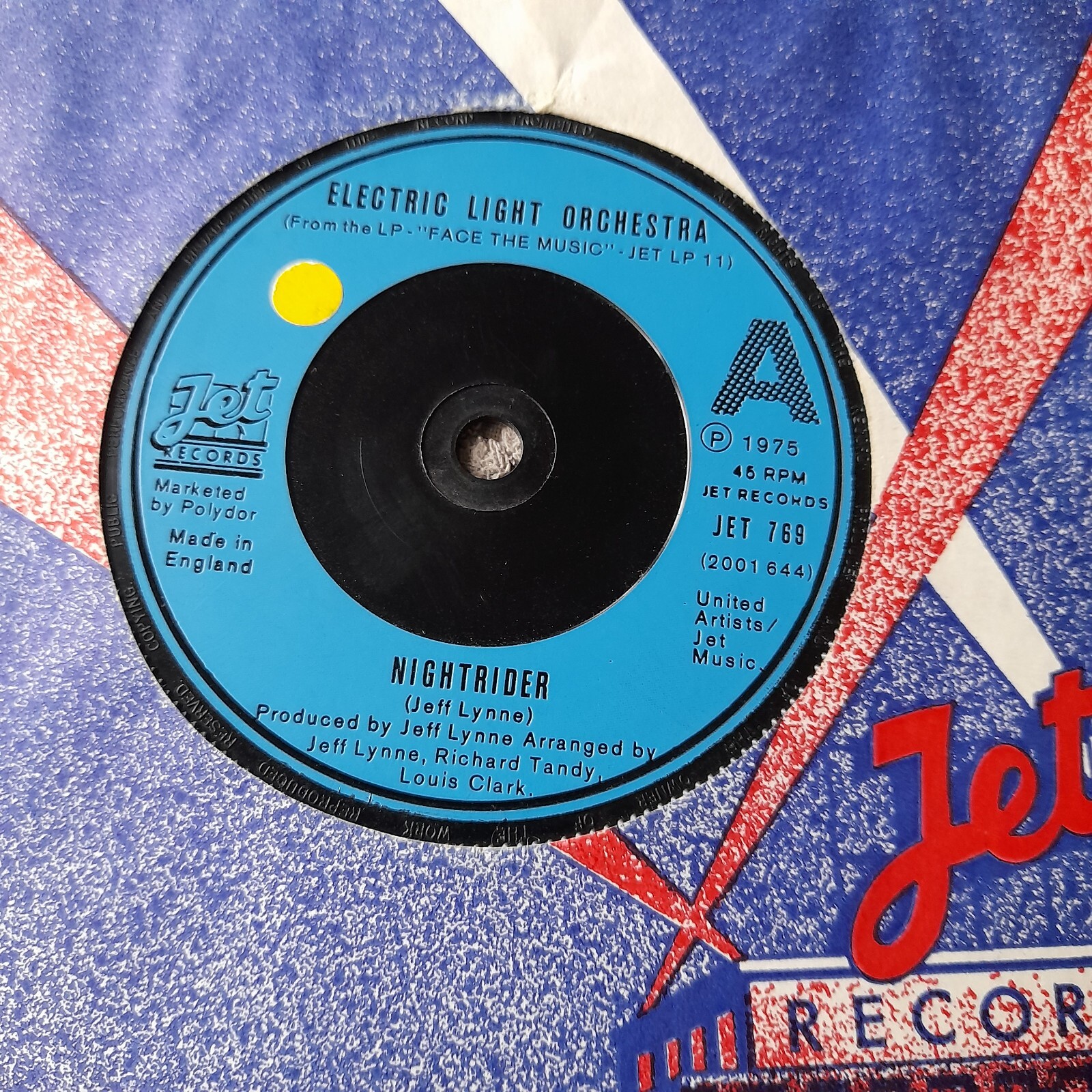 Electric Light Orchestra Nightrider UK 7" Single 1975 ELO eBay