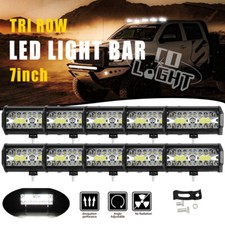 10pcs 7inch Led Work Light Bar Fog Lamp Spot Flood Combo Offroad Driving 4wd Suv 10pcs 7inch Led Work Light Bar Fog Lamp Spot Flood Combo Offroad Driving 4wd Suv