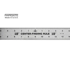 Fairgate 18" Center Finding Ruler,  1-3/4" Wide, 23-118 Made In USA