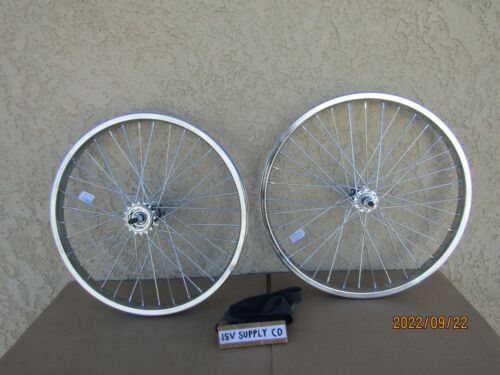 NEW 20'' HEAVY DUTY SPOKES STEEL BICYCLE RIM SET FOR BMX , GT, TRICYCLE,ETC