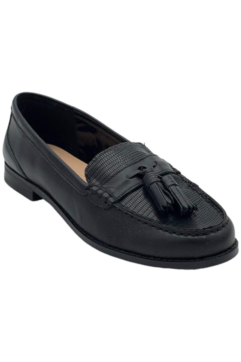 Кожаные мокасины NYDJ с кисточками Ariel Black 8390₽