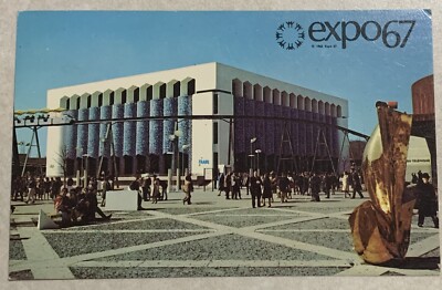 Postcard World s Fair Expo 67 Montreal Canada Vintage Unposted Iran Ephemera