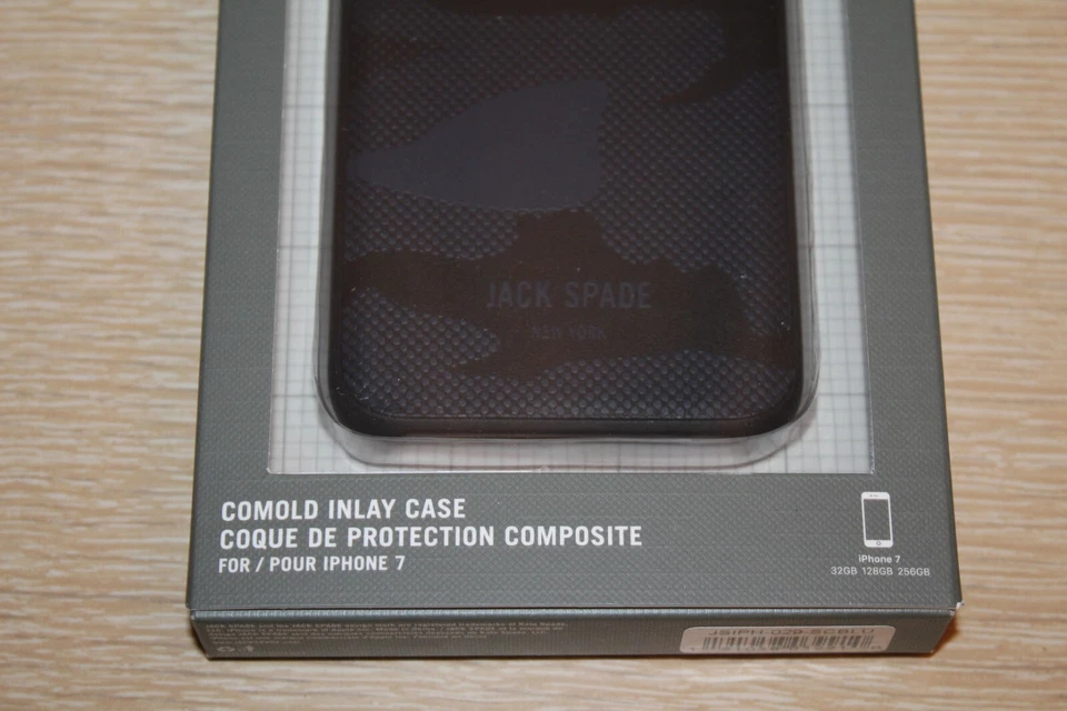 JACK SPADE Comold Inlay Case iPhone 8, iPhone 7 Blue Camo JSIPH-029 SCBLU - Image 2 of 4