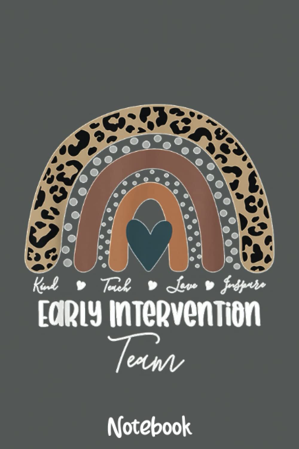 Leopard Rainbow Teacher Student Early Intervention Team Notebook Journal Planner