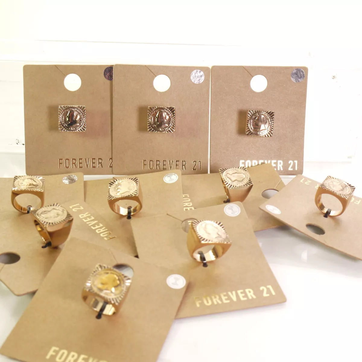 FOREVER 21 Jewelry Ring Lot of 3 Women s RINGS size 6 7 8 PICK