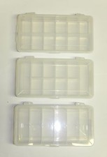 FISHING TACKLE STORAGE UTILITY BOX SIZE 3"x6"x1" - 6, 10 or 12 Compartments