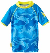 Baby Banz Little Boys' Short Sleeve Rash Top Size 10yrs