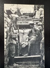 WWI WWI 1915 German soldiers trench Kaiser Wilhelm Barrikade Barricade shelter