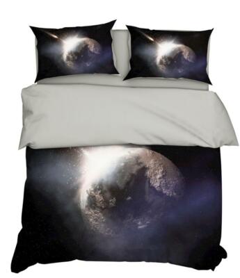 3D Universe Planet ZHUA06 Bed Pillowcases Quilt Duvet Cover Set Queen King Zoe