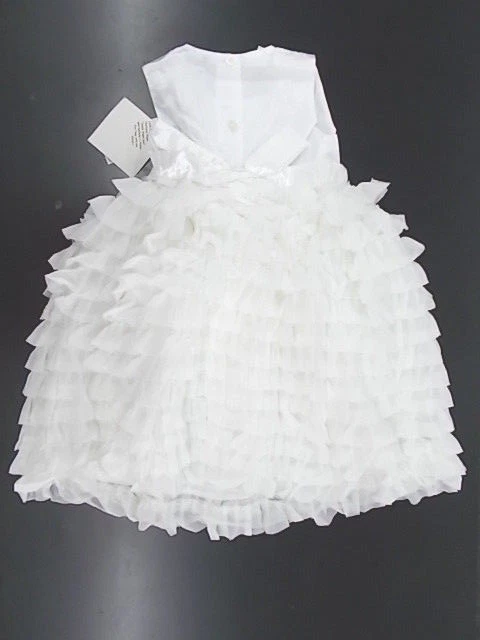 Vestido para niñas Blueberi Boulevard blanco para ocasiones especiales talla 4 - 6X Foto 2 de 4