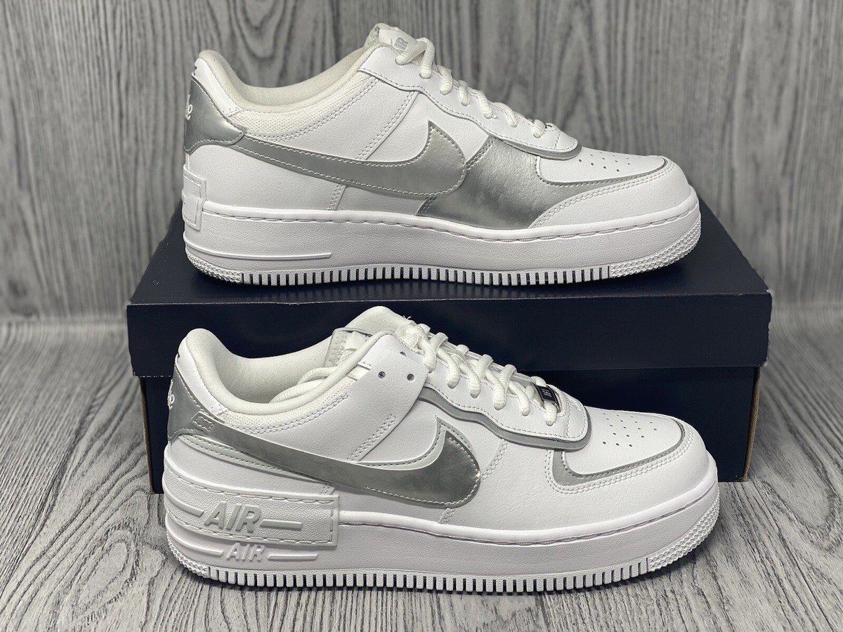 Nike Air Force 1 Shadow Metallic Silver White CI0919-119