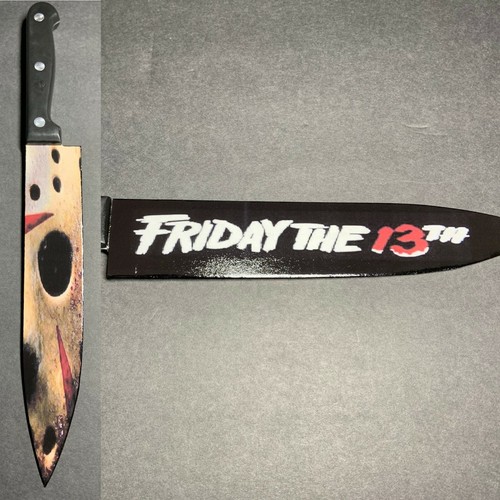 Cuchillo de cocina Jason Voorhees con soporte sublimado - Imagen 4 de 7