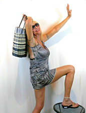 BEACH COVER UP SWIMSUIT COVER-UP Easy Wrap SIZE Small PALM PRINT