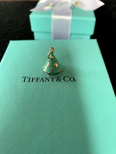 Tiffany & Co Blue enamel charm party hat
