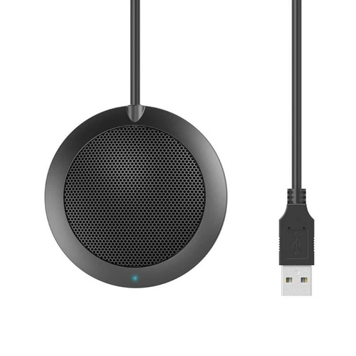 USB Conference Microphone Omnidirectional Condenser Computer PC Plug Play