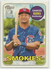 Charcer Burks Chicago Cubs 2018 Topps Heritage Glossy Front