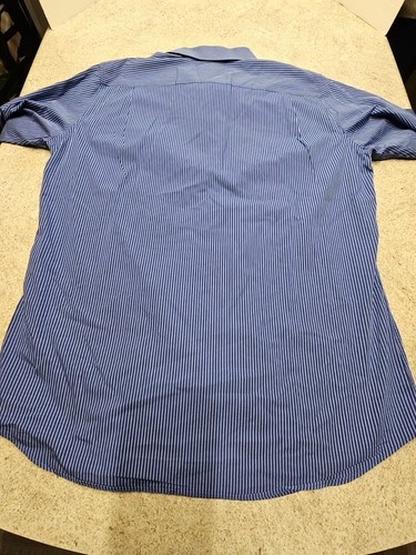 Apt 9 Men's Blue Striped Long Sleeve Dress Shirt Size XLT - Picture 10 of 10